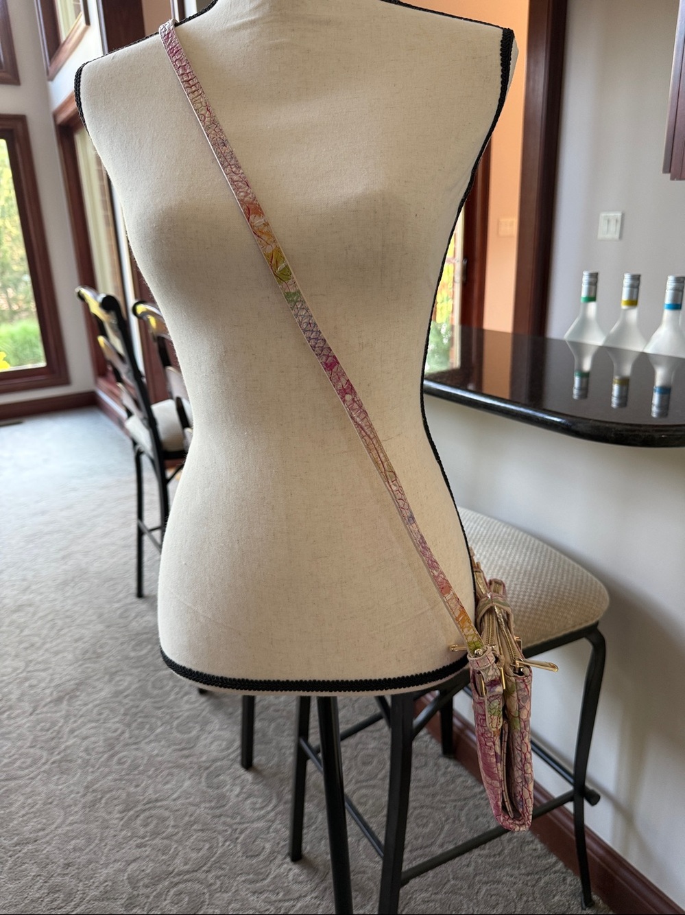 Brahmin Mina Optimism Crossbody Rainbow Bag - Picture 4 of 12